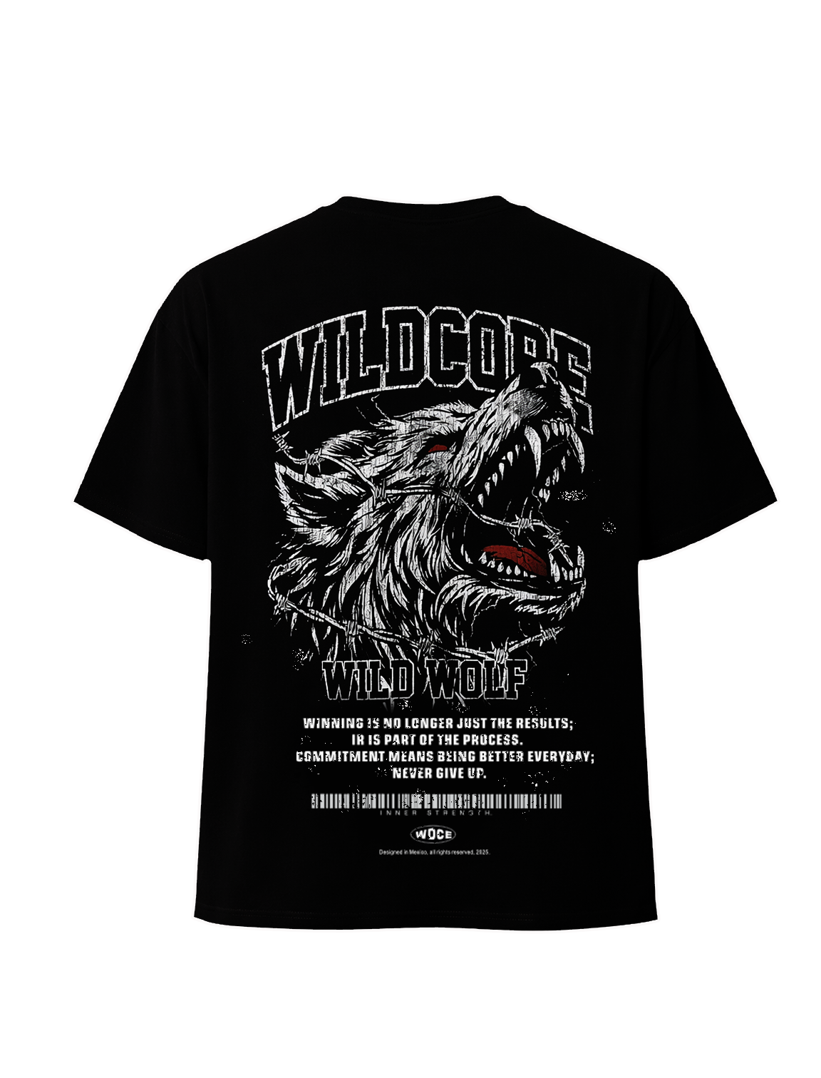OVERSIZE  BLACK WOLF
